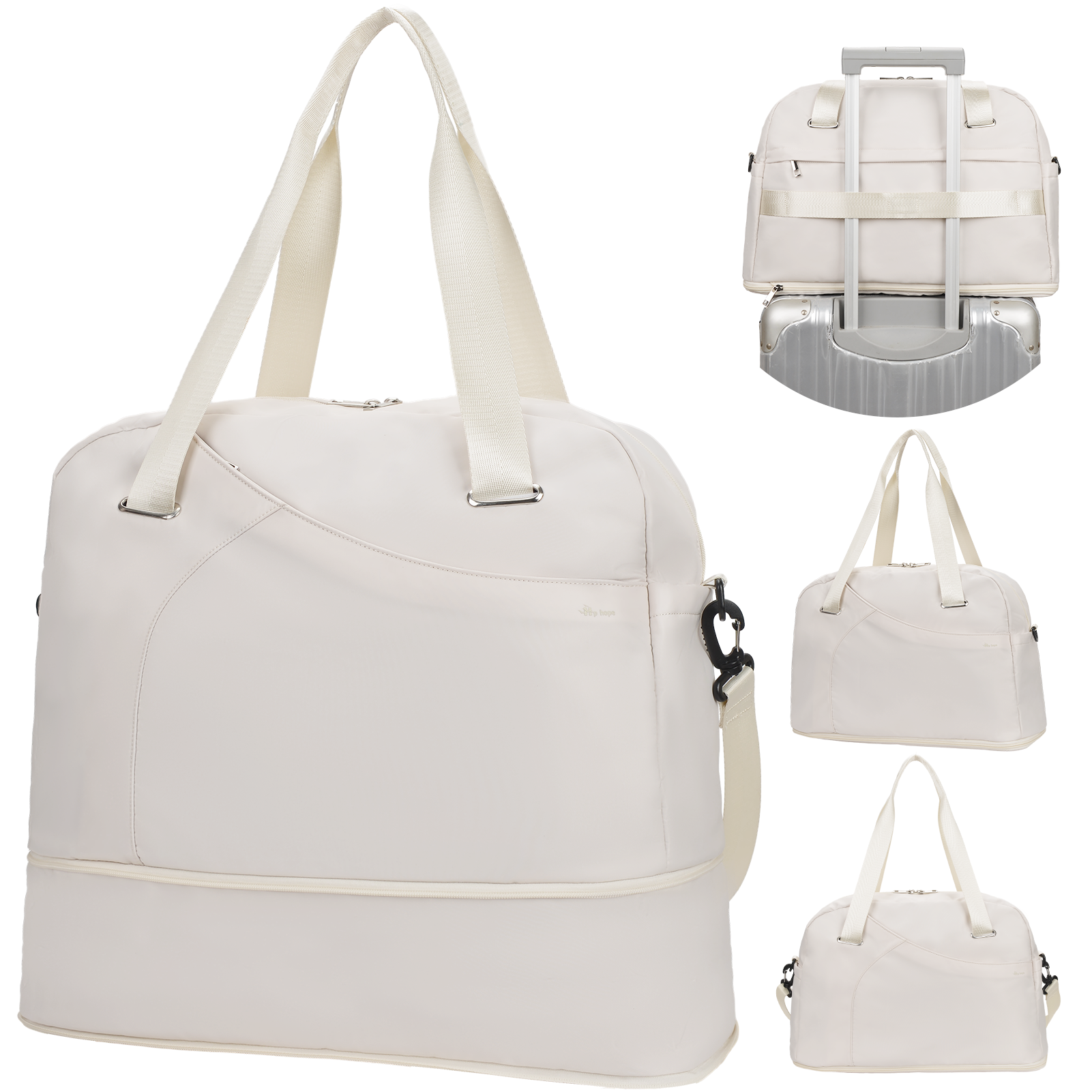 Hp hope Travel Duffel Bag for Women, Gym Bag 30-42L Expandable