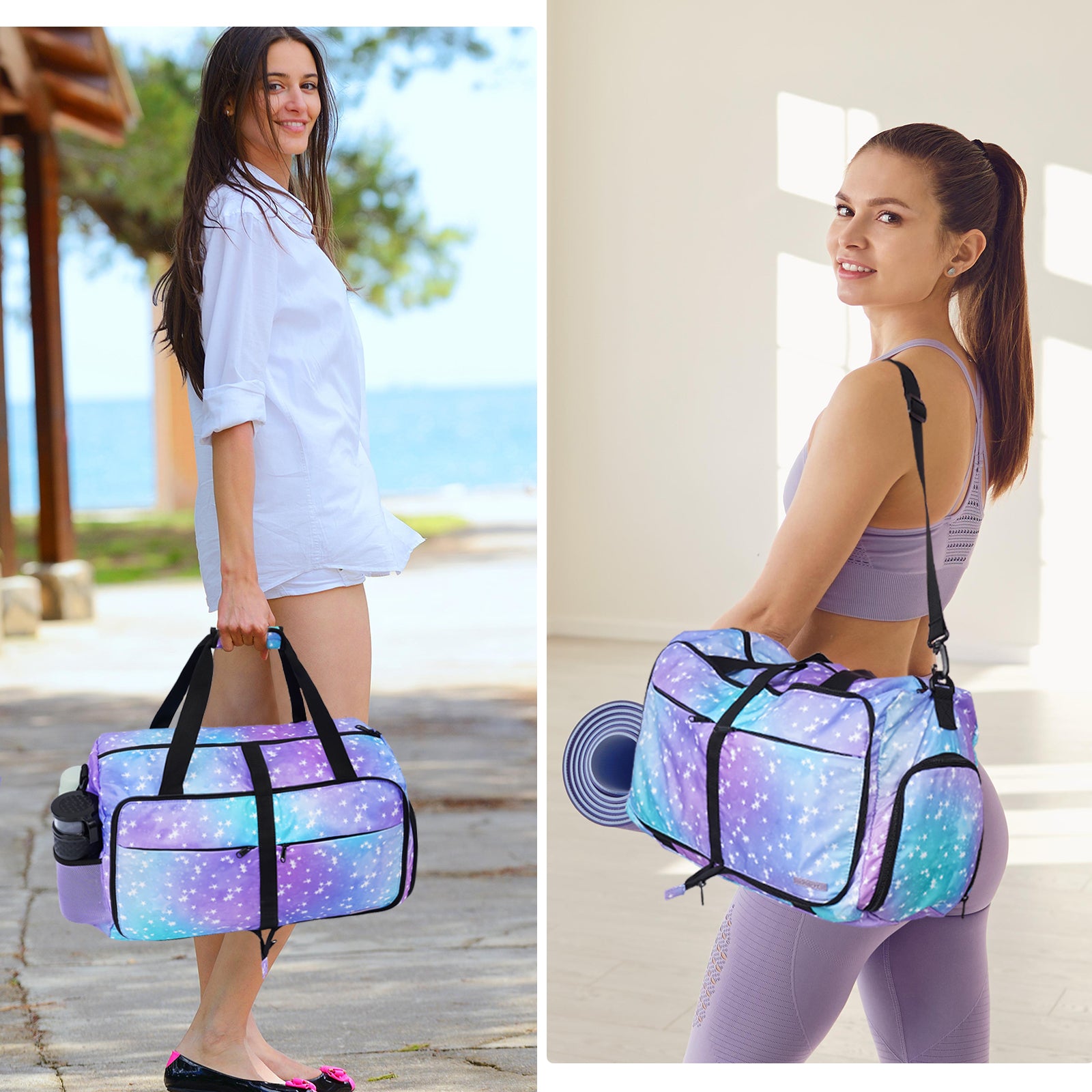 Hp hope Gym Bag for Women, Weekender Bag 34L