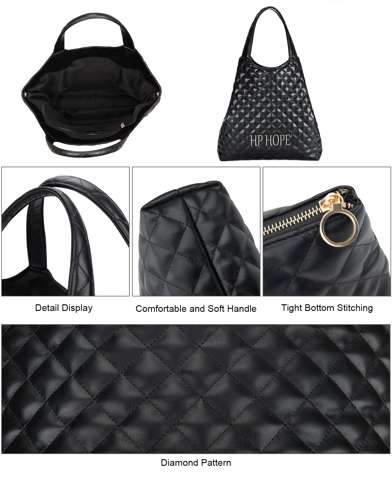 バッグ HOPE Hp hope Tote Bag for Women,Canvas Tote Bag with Pockets – HP Hope